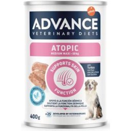 ADVANCE Diets Medium Maxi Adult Atopic Lattina 400G TACCHINO
