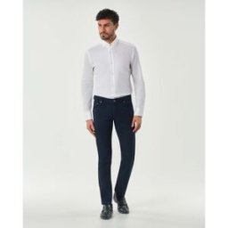 Camicia Boss bianca Spread in tessuto micro armatura di cotone con colletto aperto alla francese