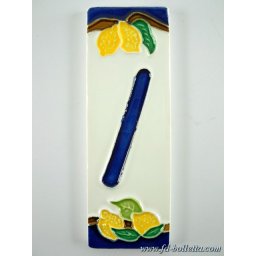 Numero civico ceramica limoni nlp16
