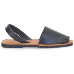 Sandali Neri Open Toe in Materie Sintetiche Fly Nature MN101 38