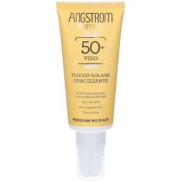 PERRIGO ITALIA Srl Angstrom Fluido Solare Viso Opacizzante SPF50+ - Protezione solare molto alta per pelle grassa - 40 ml