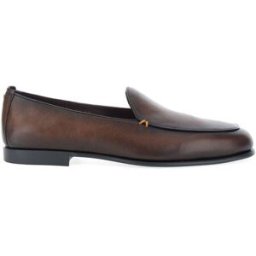 SANTONI Mocassini in pelle MARRONE 9