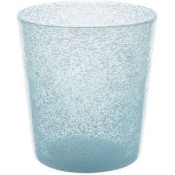 Memento - Emporio Zani Bicchiere double old fashioned in vetro soffiato artigianalmente Memento Originale, colore Light Blue, 6 Pezzi