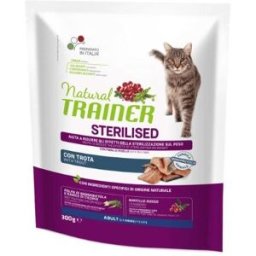 Natural Trainer Cat Adult Sterilized con Trota 300 g