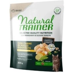 Natural Trainer Cat Selecten Quality Nutrition Sterilised con Pollo Disossato 1,25kg