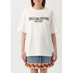 Valentino T-shirt Chez in cotone Avorio Taglia XS