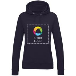 VistaPrint Felpa con cappuccio da donna in cotone AWDis