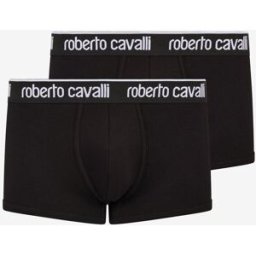 Roberto Cavalli Set Di Due Boxer Con Banda Logata - Male Underwear Nero 4