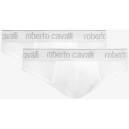 Roberto Cavalli Set Di Due Slip Con Banda Logata - Male Underwear Bianco 7