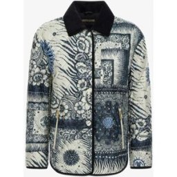 Roberto Cavalli Giacca Stampa Bandana - Female Abbigliamento Blu 46
