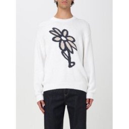 Maison Kitsuné Maglia a girocollo con grafica floreale Bianco Taglia L