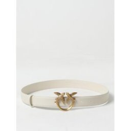Pinko Cintura Love Berry in pelle Bianco Taglia S