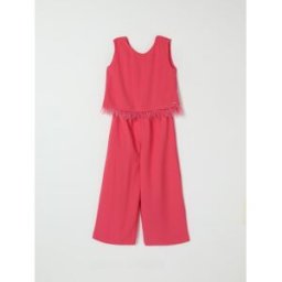 Liujo Tuta lunga con piume in cotone Bianco Taglia 8