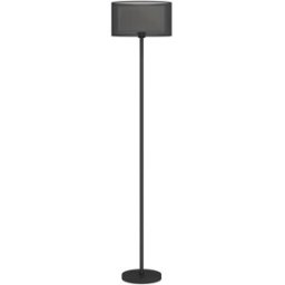 Homcom Lampada da Terra Moderna con Doppio Paralume e Interruttore a Pedale, Ø33 x 152.5 cm, Nero Aosom Italy