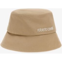 Roberto Cavalli Cappellino Con Logo - Female Cappelli E Guanti Marrone Chiaro UNICA