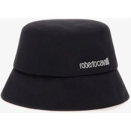 Roberto Cavalli Cappellino Con Logo - Female Cappelli E Guanti Nero UNICA
