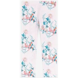 Roberto Cavalli Leggings Con Stampe Floreale E Leopard - Female Abbigliamento Rosa 04A