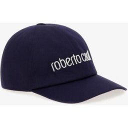 Roberto Cavalli Cappellino Con Logo - Female Cappelli E Guanti Blu Scuro UNICA
