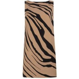 Roberto Cavalli Tiger-print Mini Dress - Female Abiti Marrone Chiaro 40