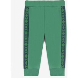 Roberto Cavalli Pantaloni Sportivi Con Monogram Rc - Male Abbigliamento Verde 09M