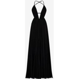 Roberto Cavalli Abito Lungo Drappeggiato - Female Abiti Nero 44