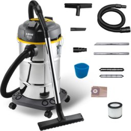 Lavor WTP 30 XE - Aspirapolvere aspiraliquidi - Fusto Inox 30 lt - 1600 W
