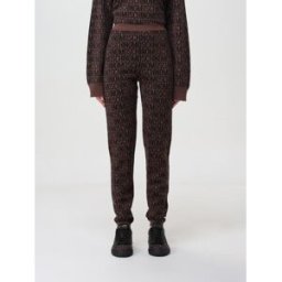 Moschino Pantalone jogging logato Marrone Taglia 44