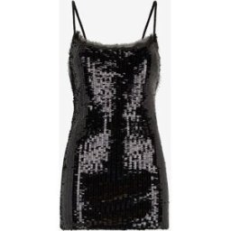 Roberto Cavalli Mini Abito Con Paillettes - Female Abiti Nero 46