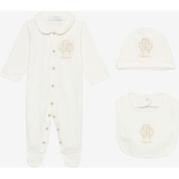 Roberto Cavalli Kit Berretto, Bavaglino E Tutina - Abbigliamento Bianco 06M