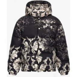 Roberto Cavalli Piumino Con Stampa Broccato - Male Cappotti E Giacche Nero 56
