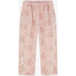 Roberto Cavalli Pantaloni Con Logo Rc - Female Abbigliamento Rosa 12A