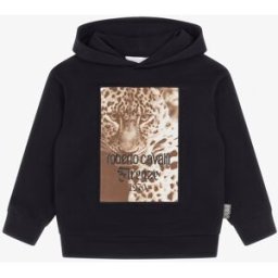Roberto Cavalli Felpa Stampata - Male Abbigliamento Nero 08A