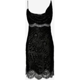 Roberto Cavalli Mini Abito Con Pizzo - Woman Abiti Black 42