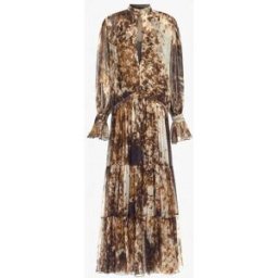 Roberto Cavalli Abito Con Stampa Appaloosa - Female Abiti Marrone 46