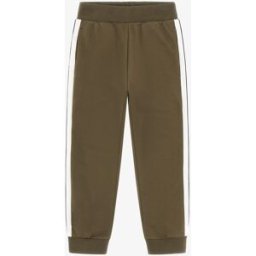 Roberto Cavalli Jogger Con Bande Laterali - Male Abbigliamento Military Green 04A