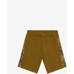 Roberto Cavalli Shorts Con Monogram Rc - Male Abbigliamento Marrone Chiaro 03A