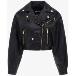 Roberto Cavalli Giacca In Pelle Just Cavalli - Female Cappotti E Giacche Nero 40