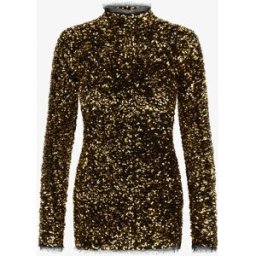 Roberto Cavalli Miniabito Con Paillettes Dorate - Female Abiti Oro 38