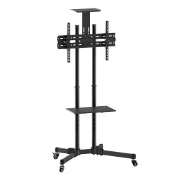 Value Carrello Tv, Telescopic Pole, Fino 50 Kg, 37" - 70