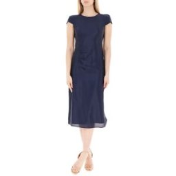 Armani Exchange Abito midi drappeggio BLU NAVY 8