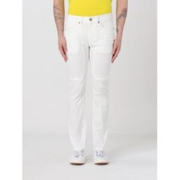 Jeckerson Pantalone in cotone Bianco Taglia 28