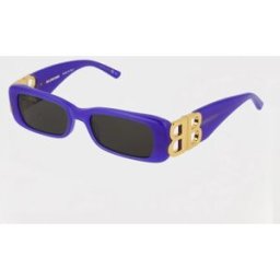 Balenciaga Occhiali da sole BB in acetato Viola Taglia 51