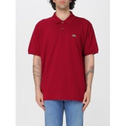 Lacoste Polo in cotone con logo Bordeaux Taglia 7