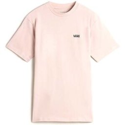 T-shirt Rosa Con Girocollo Vans Left Chest Logo Tee S