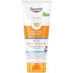 BEIERSDORF SPA Eucerin Sun Sensitive Protect Kids Dry Touch Gel Crema SPF50+ - Protezione solare per bambini resistente all'acqua - 200 ml
