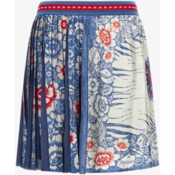 Roberto Cavalli Gonna Stampa Bandana - Female Gonne Blu XS