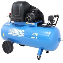 ABAC SILENT A39B 270 CT4 - Compressore aria elettrico trifase a cinghia silenziato - Motore 4 HP - 270 lt
