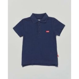 Levis Polo Levi's blu mezza manica in piquet di cotone