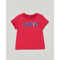 Levis T-shirt Levi's rossa mezza manica con logo ricamato con faro