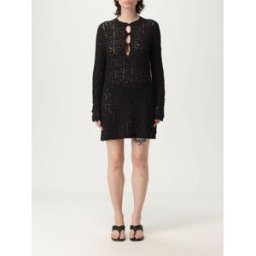 Studio Abito in misto seta e cotone Nero Taglia M